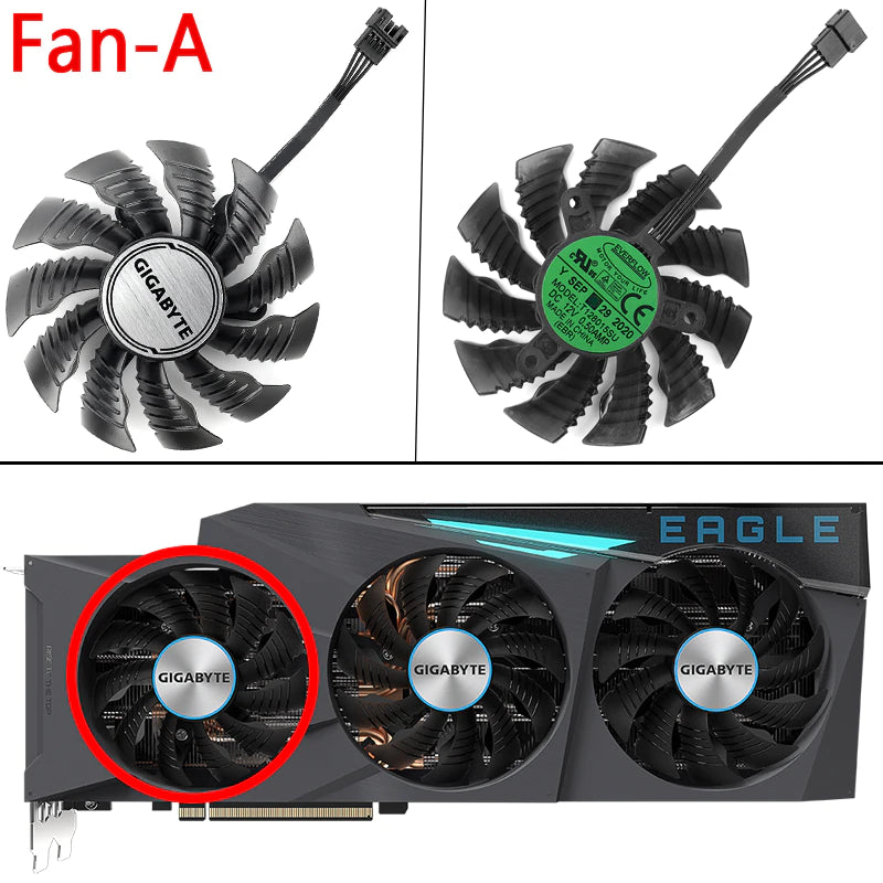 T128015SU Fan For Replacement For Gigabyte GeForce RTX 3080 3070Ti 3080Ti 3090 EAGLE GAMING Graphics Card Fans Cooling