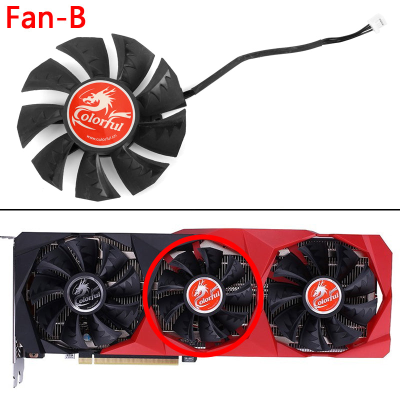 New 87MM RTX3060 Cooler Fan Replacement For Colorful GeForce RTX 3060 3070 3080 Ti 3090 NB 12G-V Graphics Video Card Cooling Fan