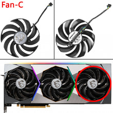 Load image into Gallery viewer, New Original Fan Video Card 95MM PLD10010B12HH For MSI GeForce RTX 3070 3070Ti 3080 3080Ti 3090 SUPRIM X Graphics Video Card