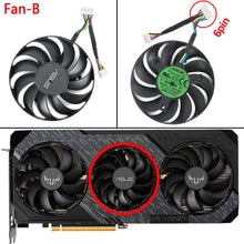 Cargar imagen en el visor de la galería, New RX5600XT RX5700XT Cooler Fan Replacement For ASUS Radeon RX 5600 5700 XT Graphics Video Card Cooling T129215BU