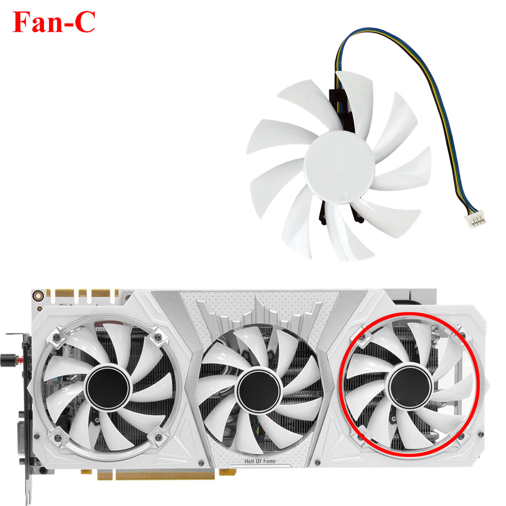 87MM GA92S2H GTX1060 Hall of Fame Graphics Card Fan Replacement For Galax GTX 1060 1070 1080 Ti HOF GPU Cooler