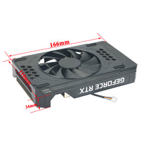 Cargar imagen en el visor de la galería, Video Card Fan For PNY RTX 3060 GPU HeatSink With Fan Replacement Retrofit NVIDIA RTX A4000 Graphics Card Cooler Heat Sink