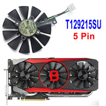 Load image into Gallery viewer, inRobert 87mm T129215SU Graphics Card Cooling Fan for ASUS Strix GTX980Ti/R9390/RX480/RX580 Video Card Cooler