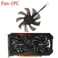 Load image into Gallery viewer, 85MM T129215SU Video Card Fan For Gigabyte GTX 1050 1050Ti 1060 1070 960 RX 470 480 570 580 Tow Ball Bearing GPU Cooling Fan