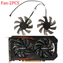 Load image into Gallery viewer, 85MM T129215SU Video Card Fan For Gigabyte GTX 1050 1050Ti 1060 1070 960 RX 470 480 570 580 Tow Ball Bearing GPU Cooling Fan