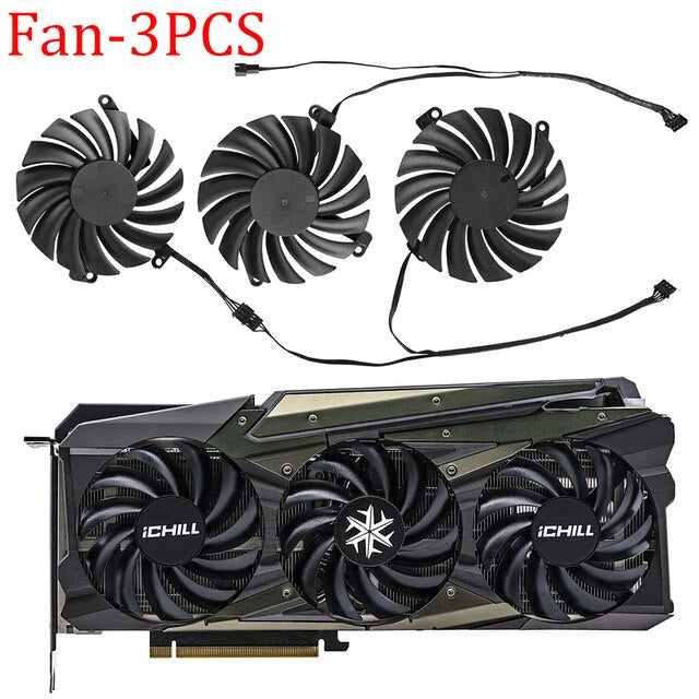 Video Card Fan For INNO3D GeForce RTX 3070 3080 3090 3070Ti 3080Ti  