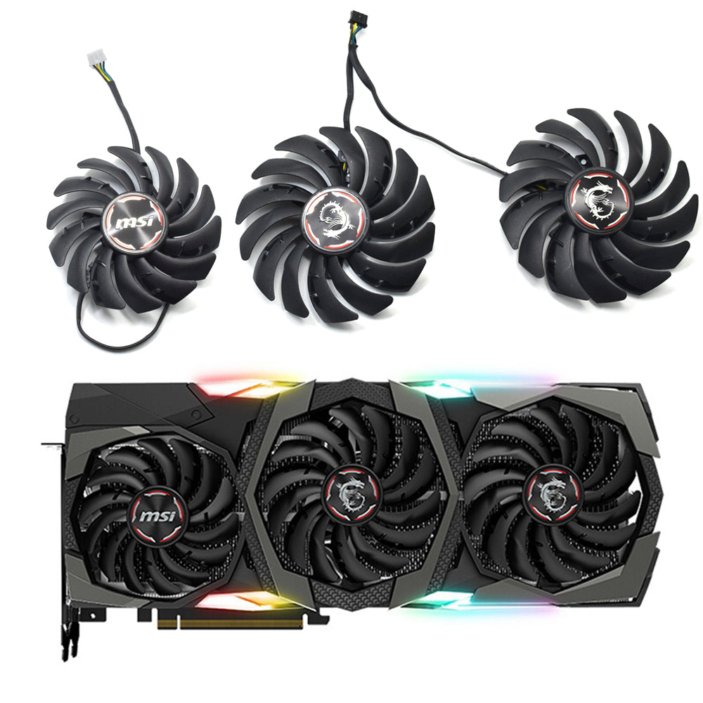 95MM PLD10010B12HH 85MM PLD09210B12HH Video Card Fan For MSI GeForce RTX  2080 2080Ti GAMING X TRIO Graphics Card Cooling Fan