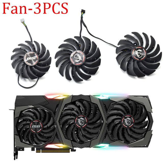 95MM PLD10010B12HH 85MM PLD09210B12HH Video Card Fan For MSI GeForce RTX 2080 2080Ti GAMING X TRIO Graphics Card Cooling Fan