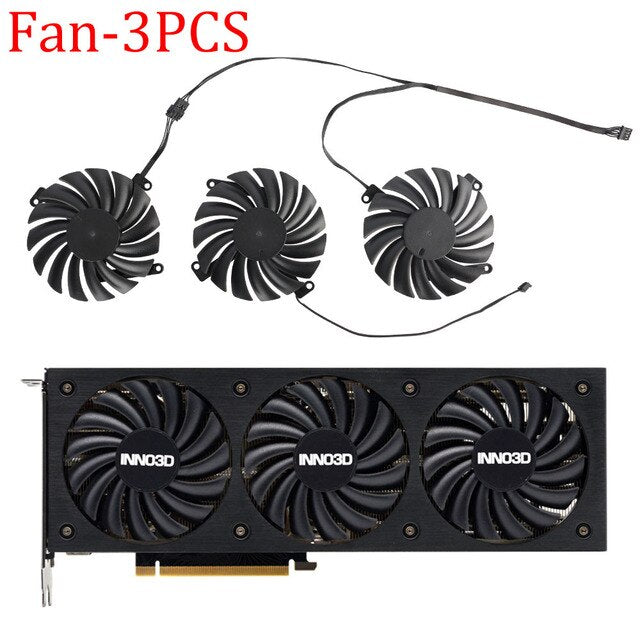 Video Card Fan Replacement For INNO3D GeForce RTX 3080 3080 Ti 3070 Ti X3 OC 85MM CF-12915S RTX3080 RTX3080Ti RTX3070Ti GPU Fan
