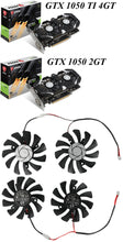 Load image into Gallery viewer, 75MM 2Pin HA8010H12F-Z GTX1050Ti GPU Cooler DUAL Fan For MSI Geforce GTX 1050Ti GTX-1050-Ti-4GT-OC Graphic Card Cooling