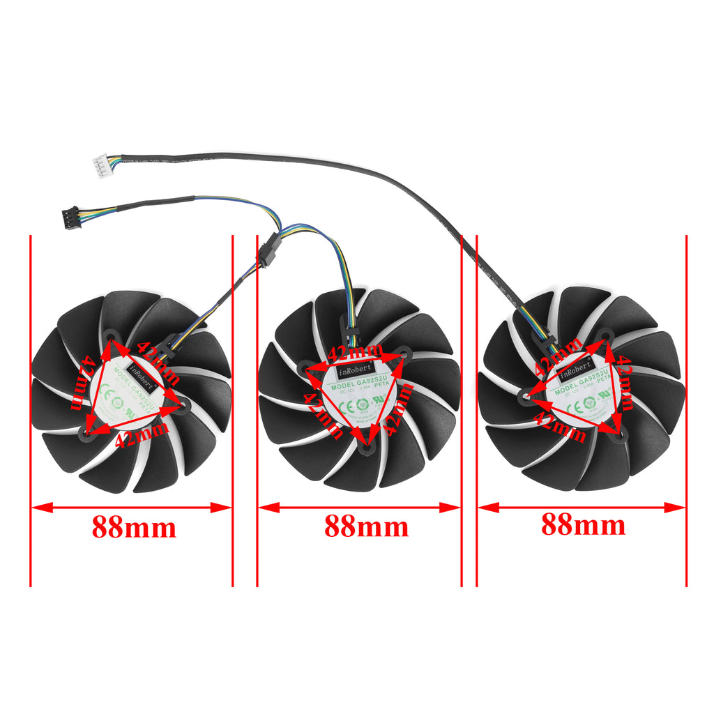 GA92S2U 4Pin Cooler Fan Replacement RTX3080 For ZOTAC GeForce RTX 3070 3080 Ti 3090 AMP Holo Graphics Video Card Cooling Fan