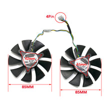 Load image into Gallery viewer, 85mm GFY09010E12SPA 4Pin Cooler Fan Replace For ZOTAC Geforce GTX 1060 AMP Edition 6 GB GTX 1070 Mini Graphics Card Cooling