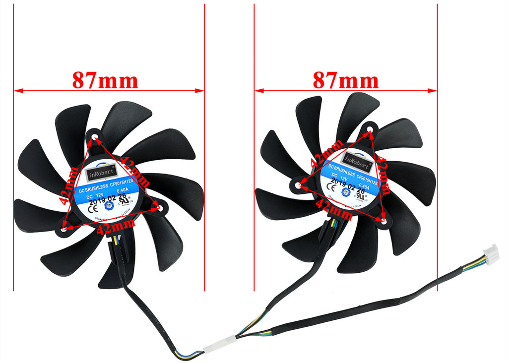 87MM CF9015H12S 12V 0.4A 4Pin RTX2060 Replacement Graphics Card Fan For Zotac Gaming RTX 2060 AMP Video Card Cooling Fan