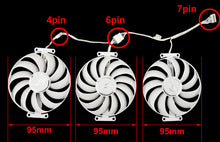 Cargar imagen en el visor de la galería, 95mm CF1010U12S Cooler Fan Replacement For ASUS ROG Strix RTX 3080 3090 RTX3080 RTX3090 Gundam Edition Graphics Video Card