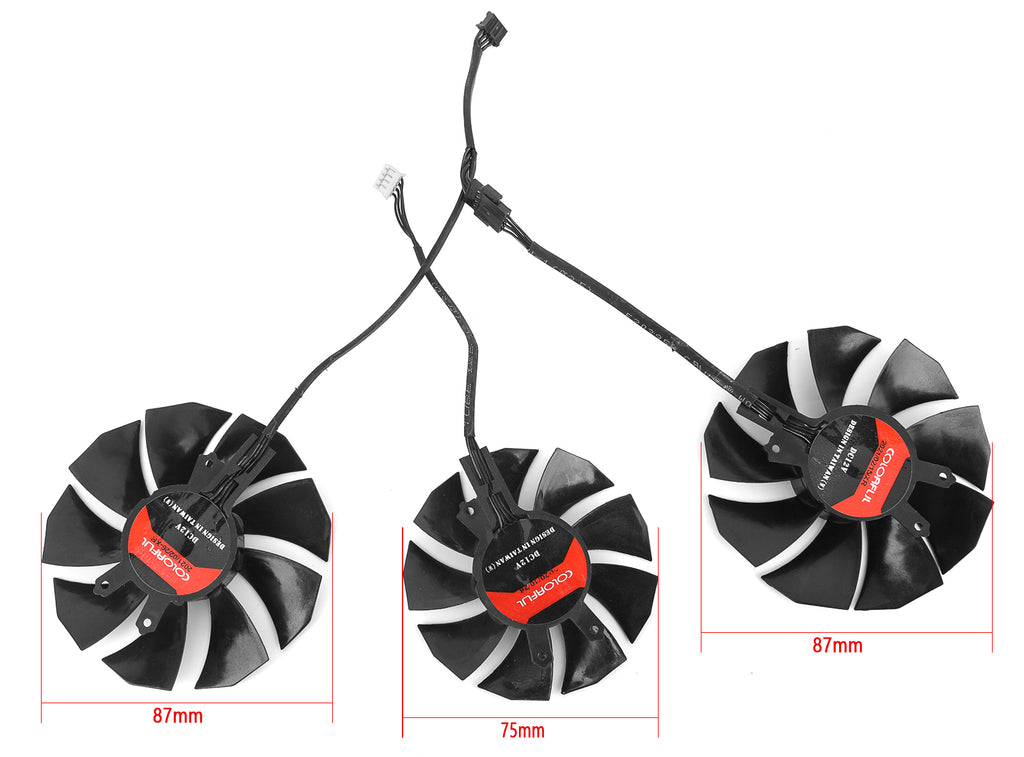 New 87MM RTX3060 Cooler Fan Replacement For Colorful GeForce RTX 3060 3070 3080 Ti 3090 NB 12G-V Graphics Video Card Cooling Fan