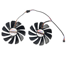 Load image into Gallery viewer, NEW 2PCS 95MM 4PIN FDC10U12S9-C RX 5600XT 5700XT RX580 GPU Cooling Fan For XFX Radeon RX 5600 5700 XT RAW II Graphic Cards Fans