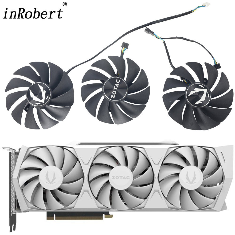 87MM GA92S2U Cooler Fan Replacement For ZOTAC GAMING GeForce RTX 3080 RTX3080 Trinity OC White Edition LHR Graphics Card Cooling