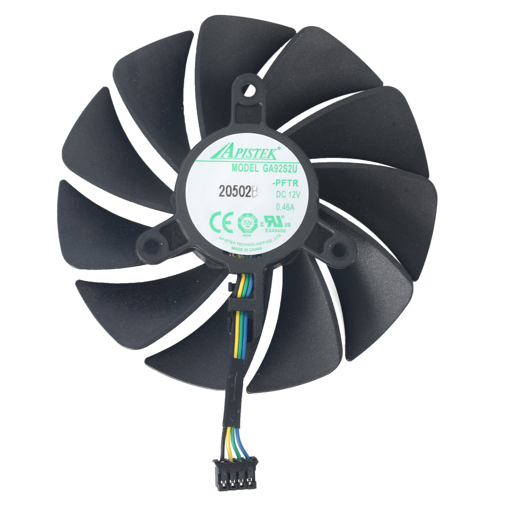 87MM GA92S2U Cooler Fan Replacement For ZOTAC GAMING GeForce RTX