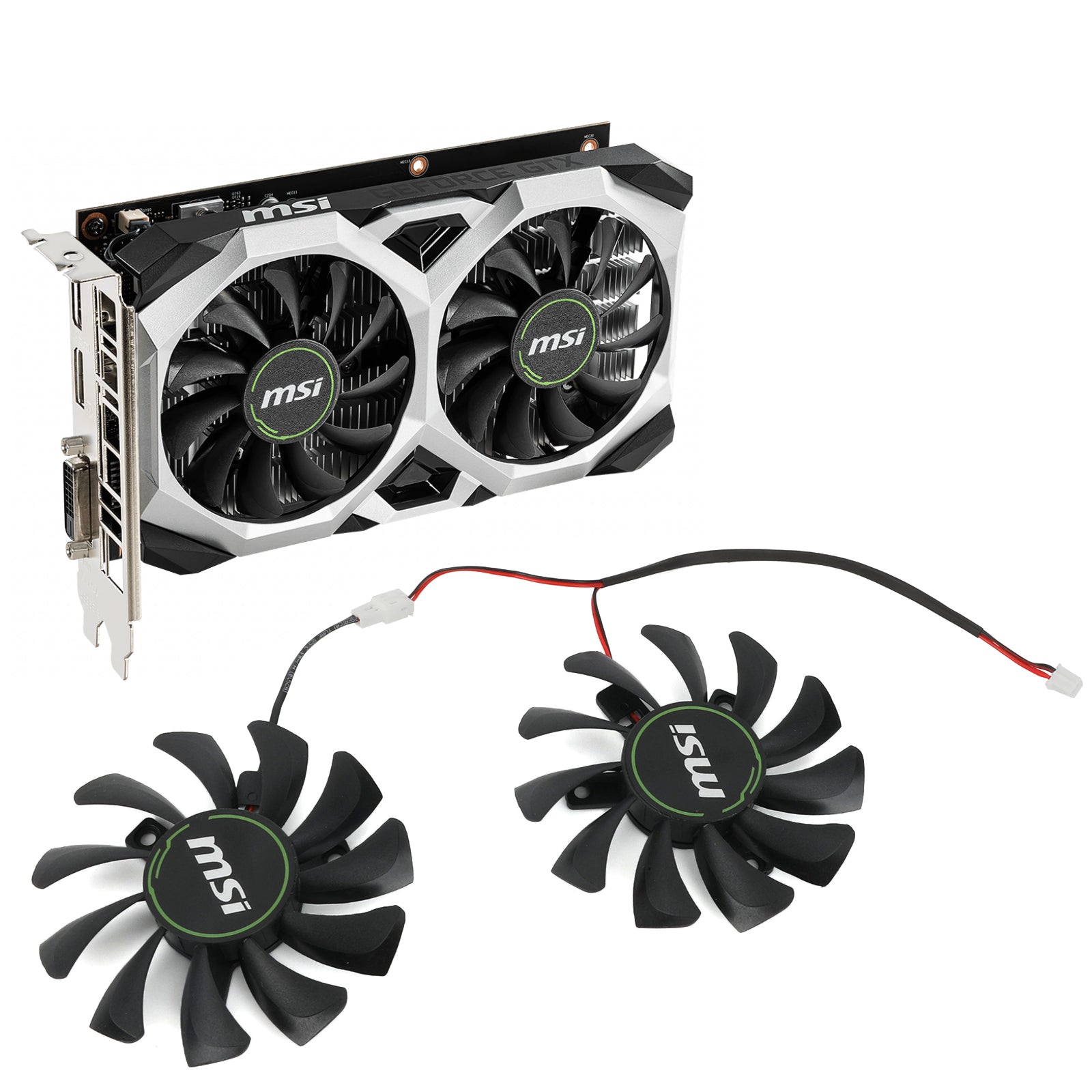 75MM HA8010H12F-Z 2Pin GTX1650 Video Card Cooling Fan For MSI GTX