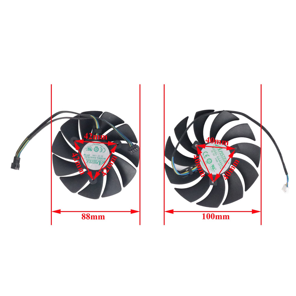 88mm GA92S2U 100mm GAA8S2U RTX3070Ti RTX3070 Ti GPU Cooler for Zotac Gaming RTX 3070 Twin Edge Graphics Card Cooling Fan