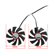 Cargar imagen en el visor de la galería, 87MM GA92A2H 0.35A GTX 1660 1660Ti graphics fan for Zotac GeForce RTX 2060 2070 SUPER Mini Video Card Cooling Fan
