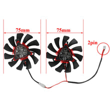 Load image into Gallery viewer, 75MM HA8010H12F-Z 2Pin GTX1650 Video Card Cooling Fan For MSI GTX 1650 SUPER VENTUS XS Graphics Card Fans